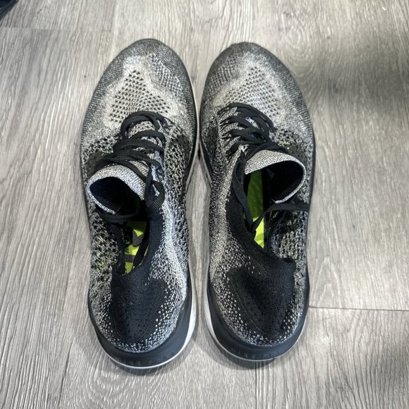 Nike Free Run Flyknit Men\'s Running Shoes 8.5 942838-101 Oreo main image 4